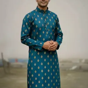 Afsan Print - sea green