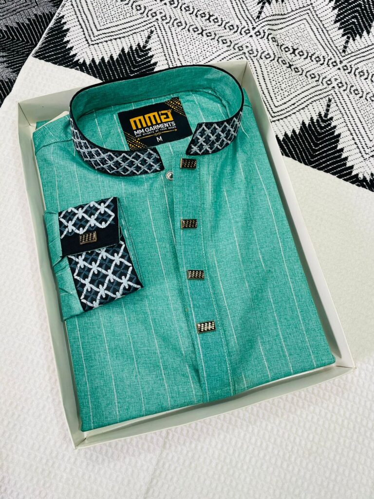 গ্রীন এম্ব্রোডারি পাঞ্জাবী